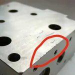 10cm Machined Metal Valve Block Deburring And Edge Rounding